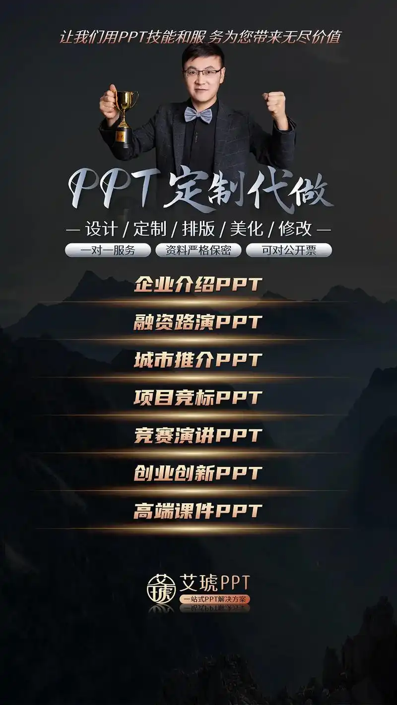 ppt定制设计制作代做美化策划ppt
