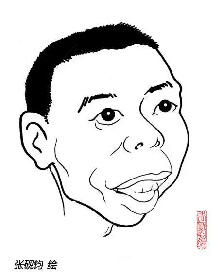 漫画家张砚钧笔下的冯小刚
