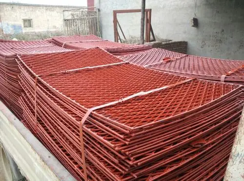 顺企网 产品供应 中国冶金矿产网 金属网 金属板网 红色菱形脚踏钢笆