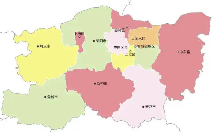 郑州有哪些市辖区