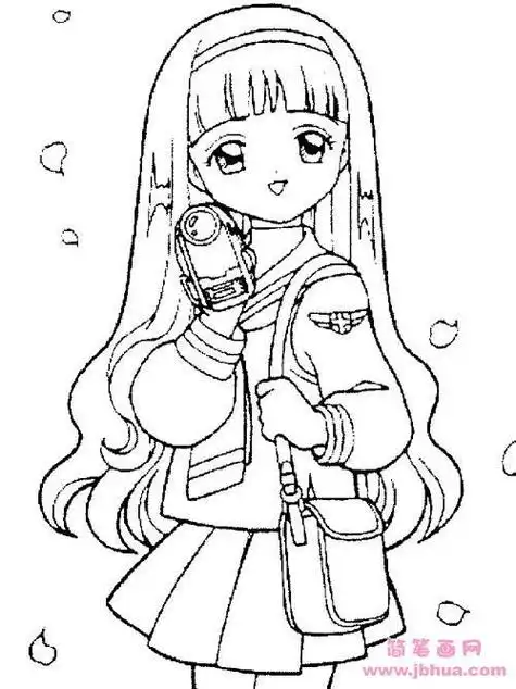 少女简笔画 少女简笔画简单又漂亮