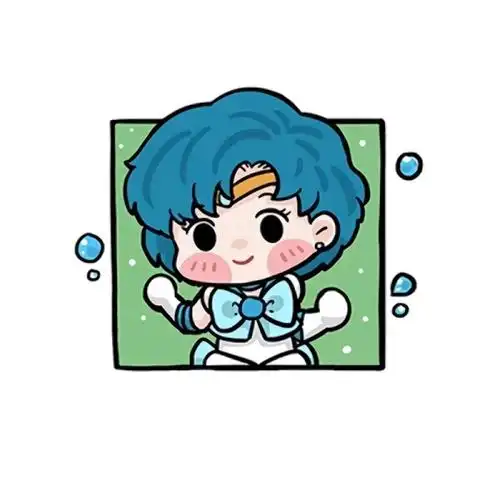 微信超流行的美少女战士q版卡通可爱头像