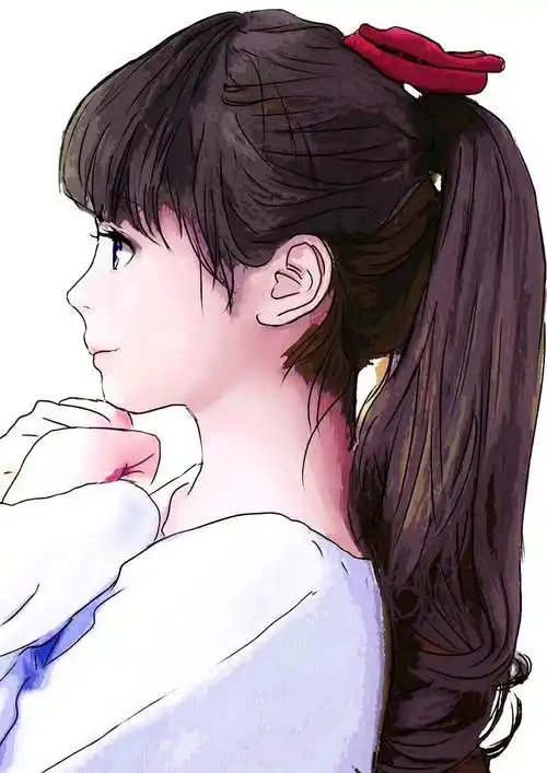 ポニテrev|saiしか使えない的pixiv人物侧脸插画图片 | bobopic