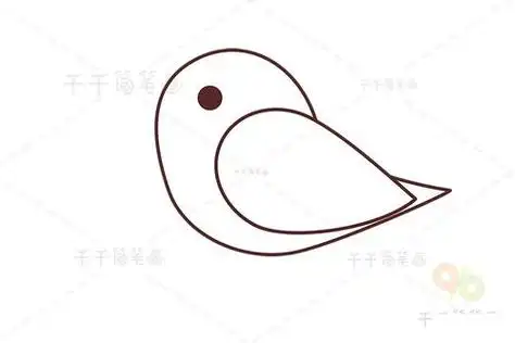 勺嘴鹬简笔画-儿童简笔画大全