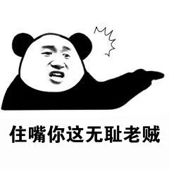 熊猫头住嘴你这无耻老贼聊天表情搞笑图片表情