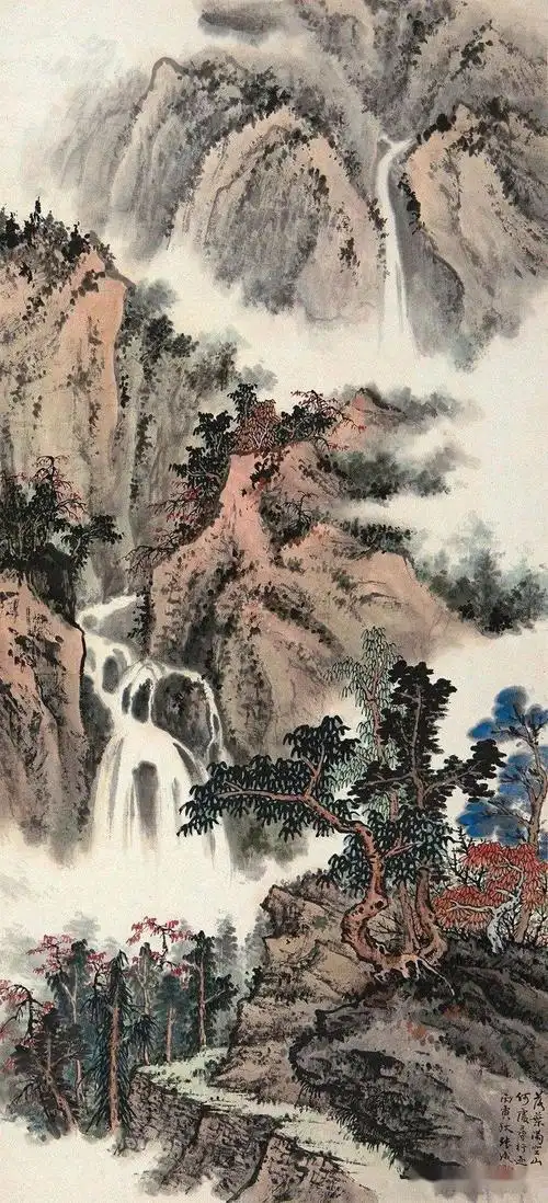 国画名家张守成的山水画作品赏析