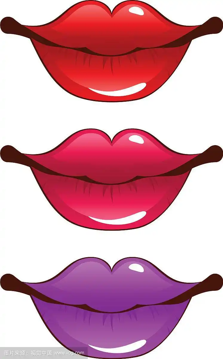 卡通的嘴唇