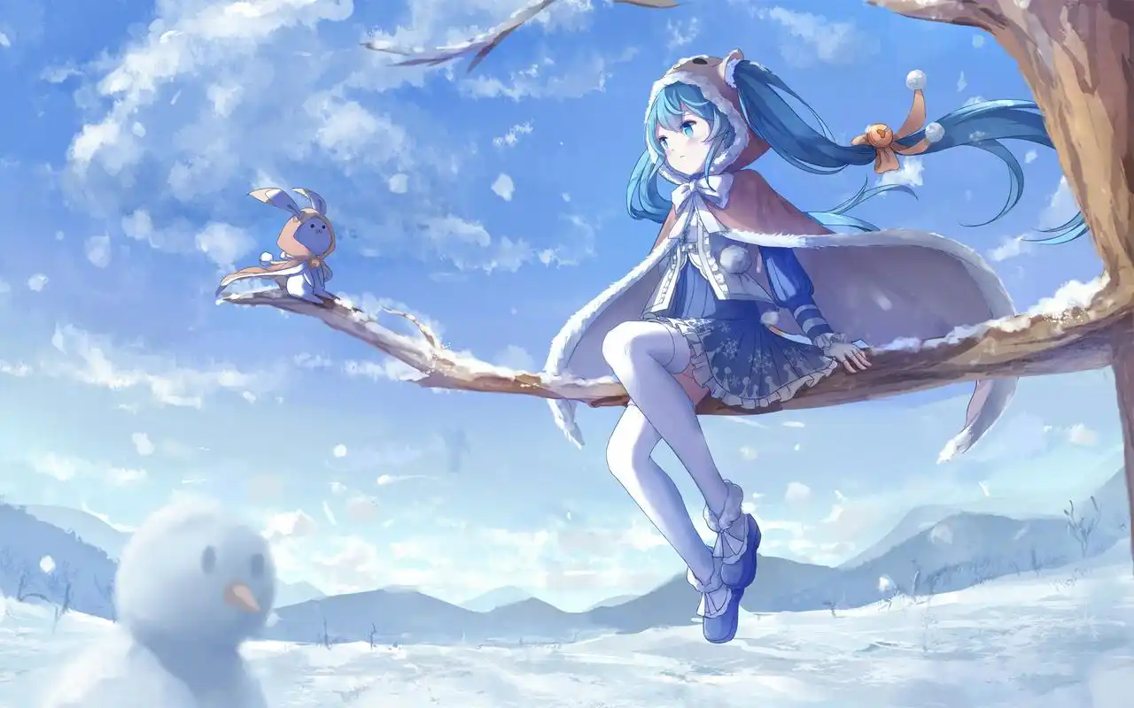 首页 桌面壁纸 卡通动漫 同人手绘动漫美女二次元壁纸图片 (6/ 8)