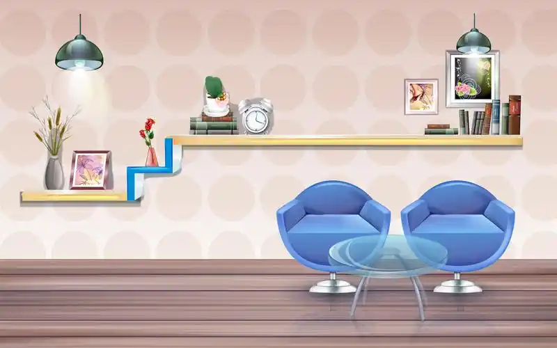 个性电脑壁纸,然后可以把图标变成自由排列.然后放在柜子上,类似3d