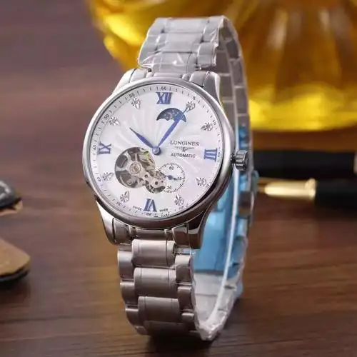 浪琴(longines)名匠系列镂空星辰显示男士机械手表