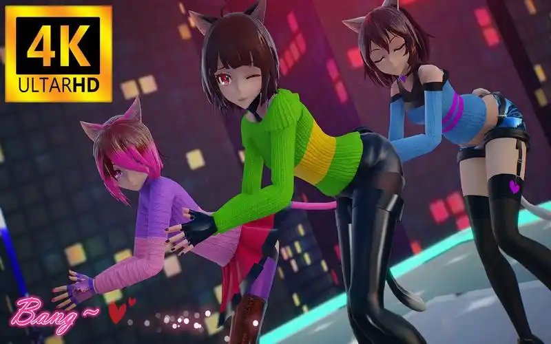 chara betty 猫咪装人类组&粉毛贝蒂 ut传说之下mmd72