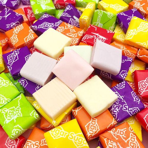 瑞士糖混合水果口味软糖果散装批发休闲小零食过新年年货小方块糖