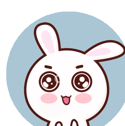 好哒乖巧可爱卡通兔子gif表情包动图
