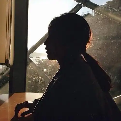 男士侧脸背影头像图片