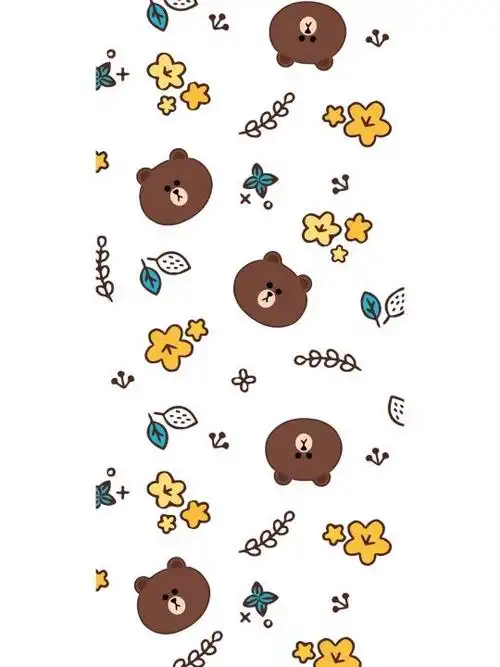 布朗熊手机壁纸_小红书