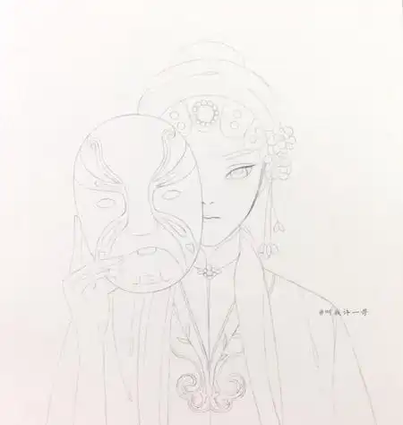 花旦手绘水彩步骤图内容就到这里了,猜您可能还会喜欢9张q版京剧人物
