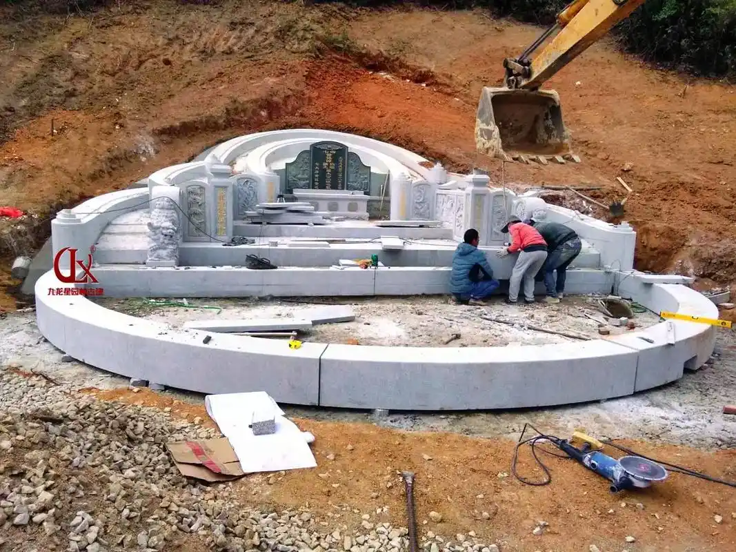 家族墓地图片 农村墓地修建款式 设计生产安装一体 #合葬墓  - 抖音