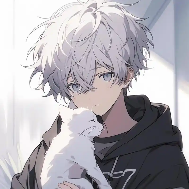 少年与猫丨帅气动漫男头