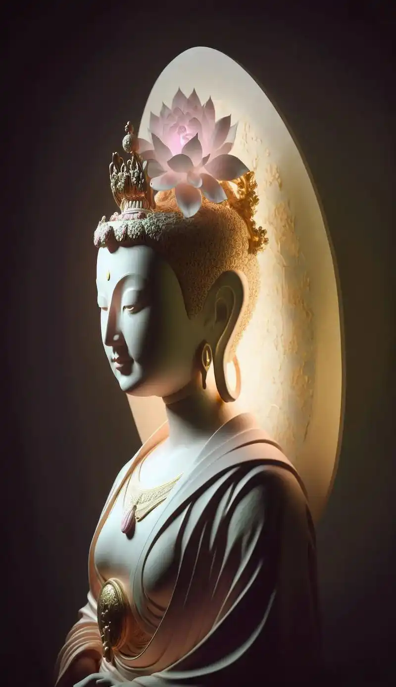 ai绘画 #抖音图文来了#佛像#治愈#创作灵感  菩提本无 - 抖音