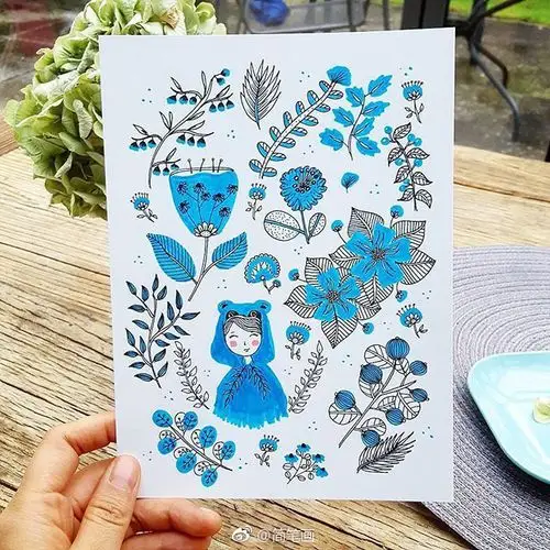 小清新简笔画手帐手绘素材 (ins:yiramee)