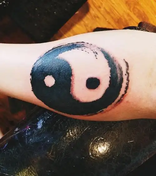 太极_纹身图案手稿图片_孟宇玮的纹身作品集