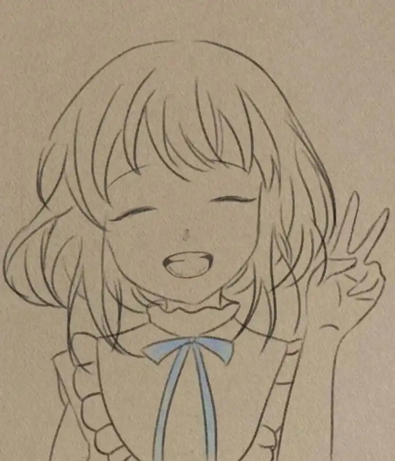 四步教你画一个短发女孩96