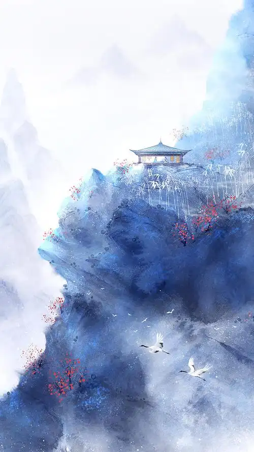 世外桃源 手绘古风风景美图