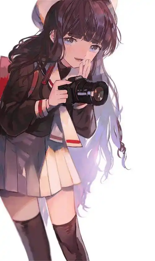 画师们笔下举起相机的动漫角色你最喜欢谁?