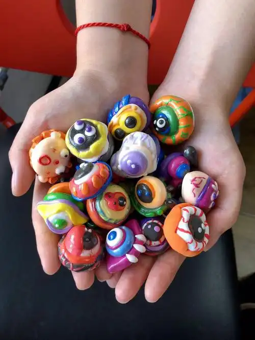 粘土冰箱贴眼睛系列