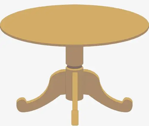 卡通手绘一条腿的圆桌免抠素材免费下载_觅元素51yuansu.com
