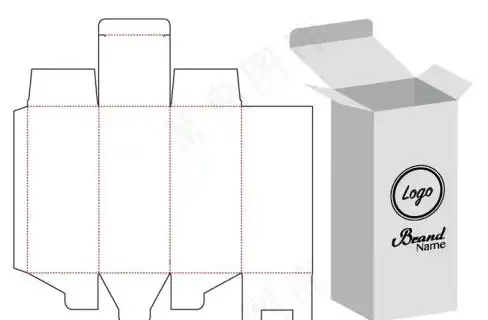 包装盒子盒子刀模图纸盒线条cdr矢量模版下载