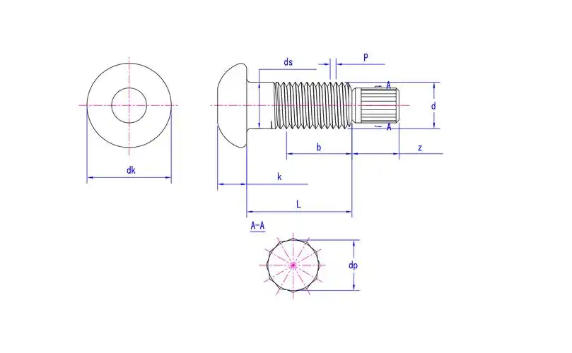 asmeansib18262006高强度扭剪型圆头螺栓