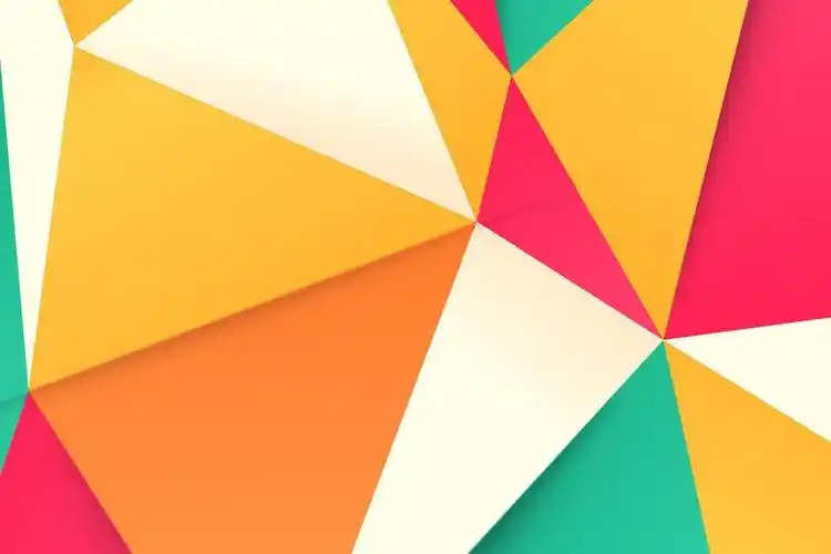 彩色多边形拼接ppt背景图片