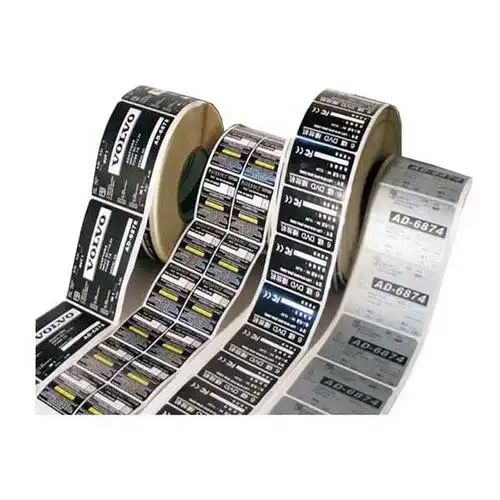 coated paper made rolled adhesive label sticker for cosmetic