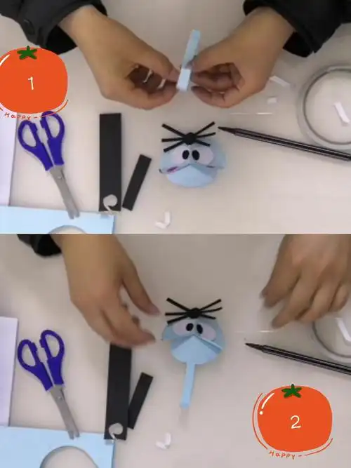 亲子手工制作《小老鼠》