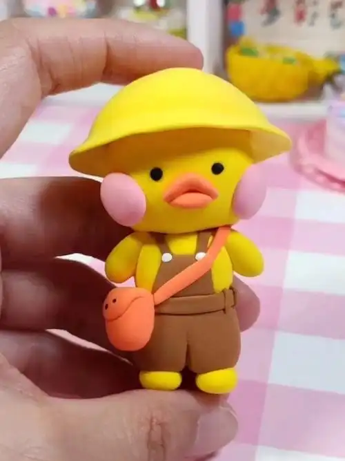 超轻粘土教程可爱小动物玻尿酸鸭