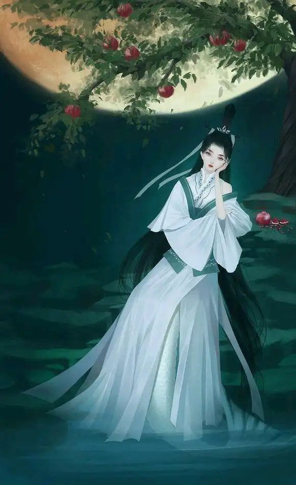 古风月下美人图集 若非群玉山头见 会向瑶台月下逢