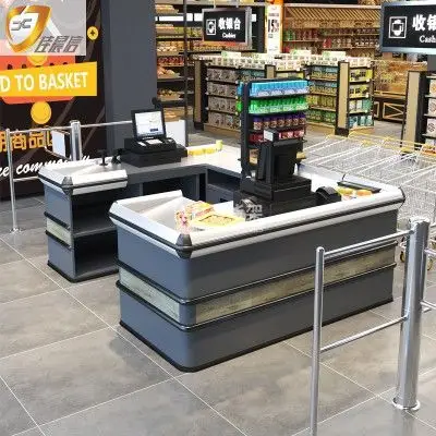 超市钢制收银台吧台柜