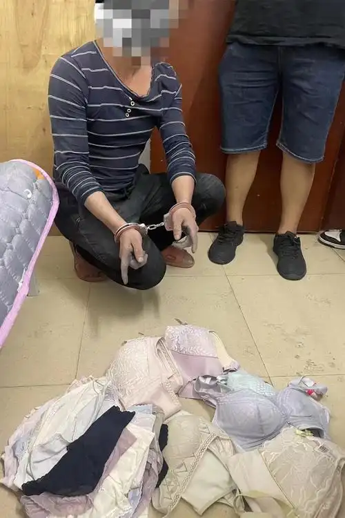 曝光!东莞男子连偷26件女性内衣裤!