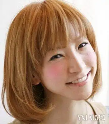 亚麻黄头发短发发型图片 修颜减龄显气质