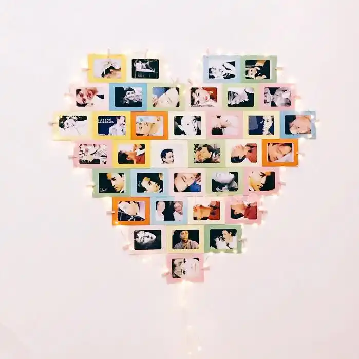 卡纸相框diy心形照片墙_家居装饰其他_家居装饰