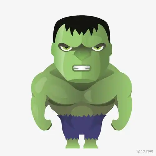 卡通绿巨人矢量图下载