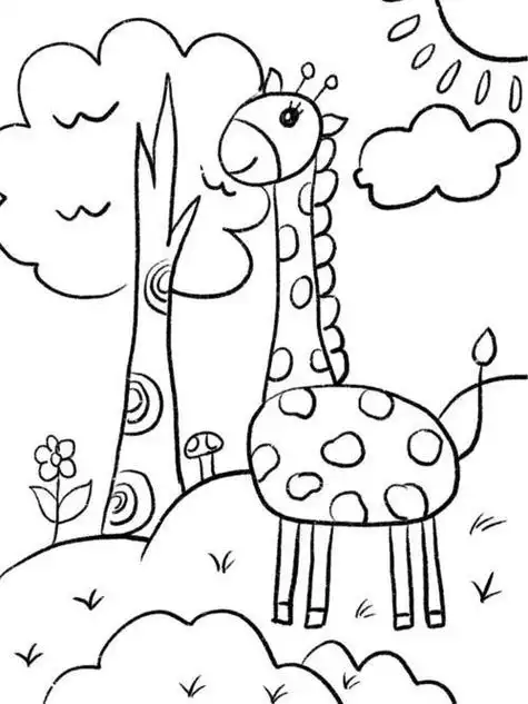 森林里的小动物简笔画 简笔画图片大全-蒲城教育文学网