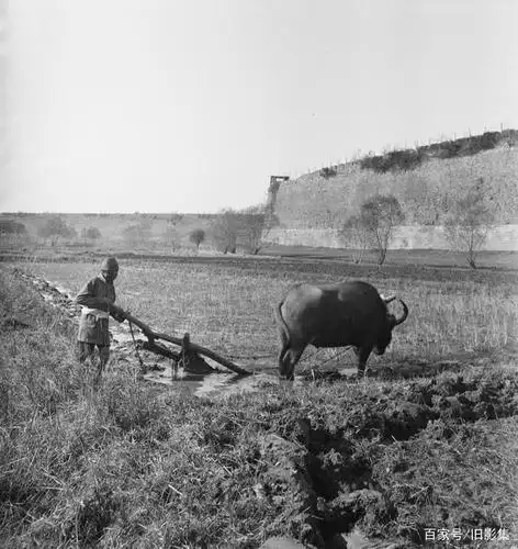 民国时期农民种地劳作珍贵影像