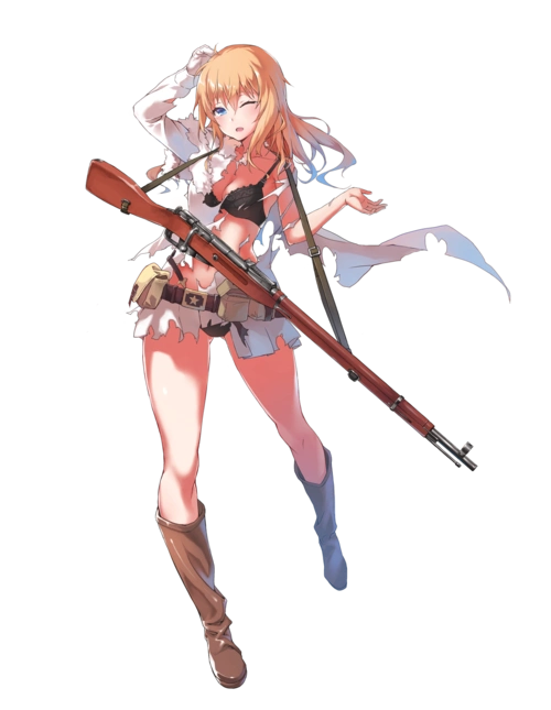 少女前线官方人物立绘图片之步枪类四星含大破图鉴