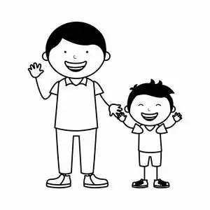 快乐家庭成员图标照片