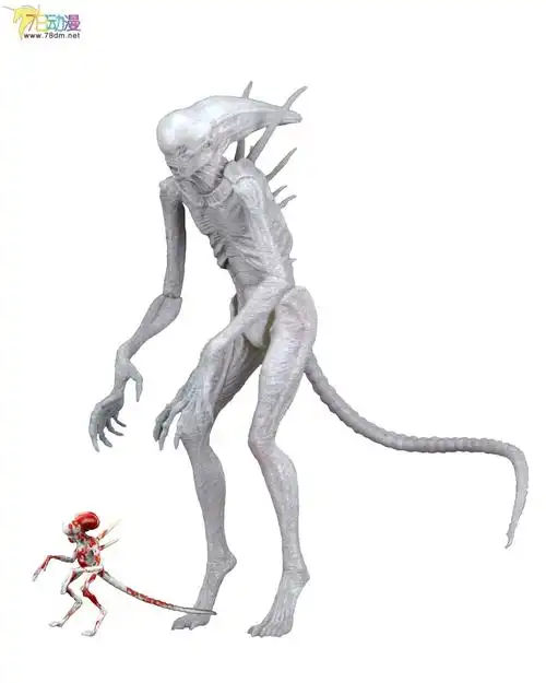 neca 7寸系列 普通版 电影 异形:契约 白色异形
