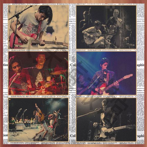 民谣乐队 五条人复古牛皮纸海报 音乐歌手酒吧装饰墙画壁画485