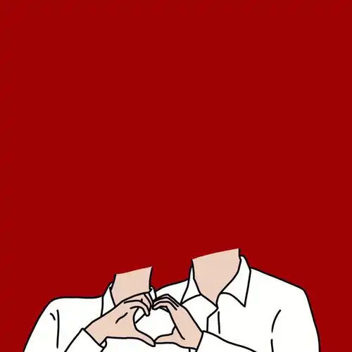 无水印抠图素材情侣双人