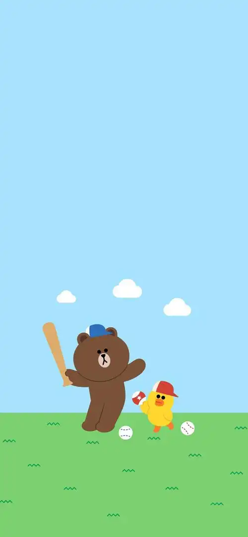 phonex/xs/max 卡通系列壁纸 line friends 一颗酸苹果